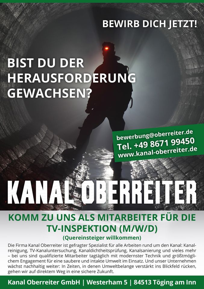 Mitarbeiter Kanalinspektion